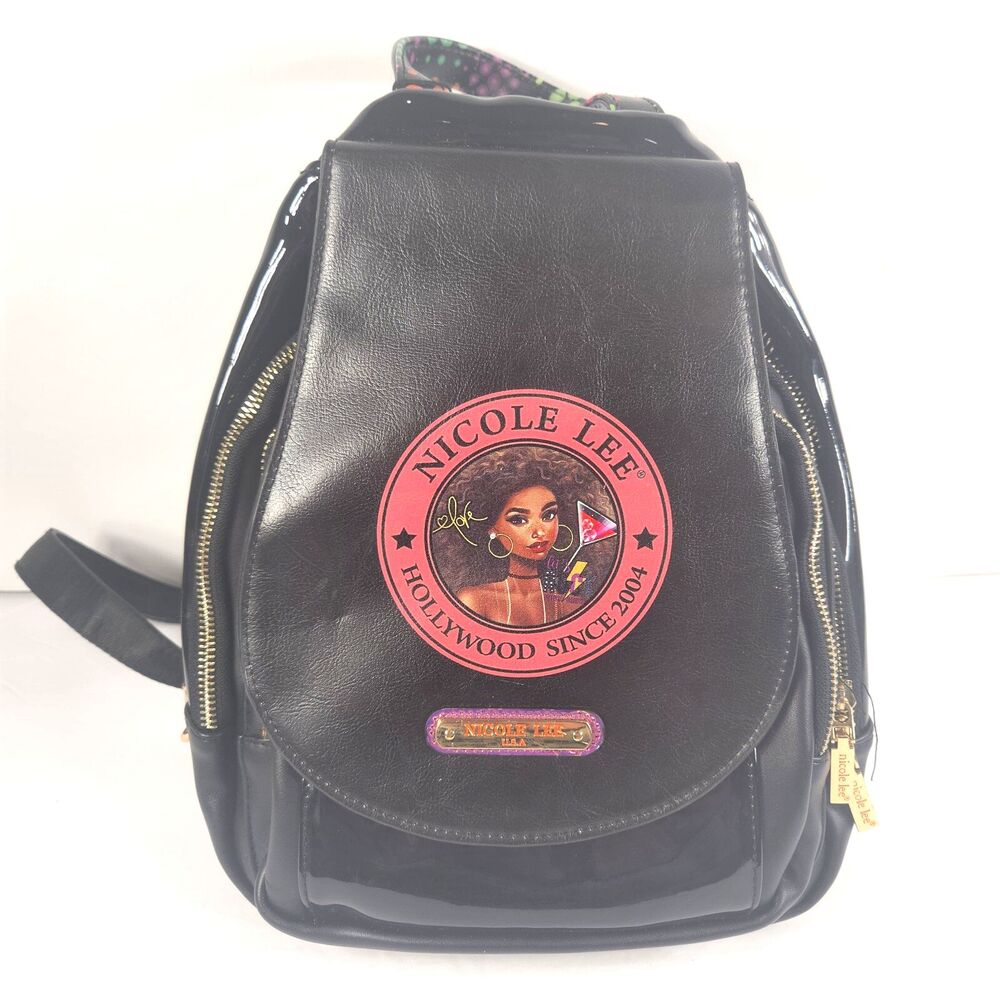 Nicole Lee USA Nikky Fashion Backpack Back Pack Hollywood Black
